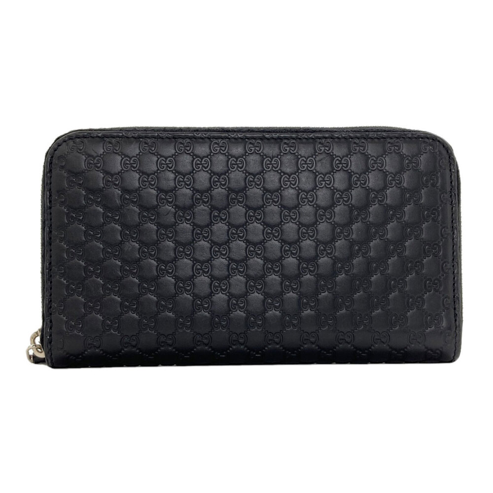 Gucci 544473 Outlet GG Signature Microssima Long Wallet Leather Women's GUCCI